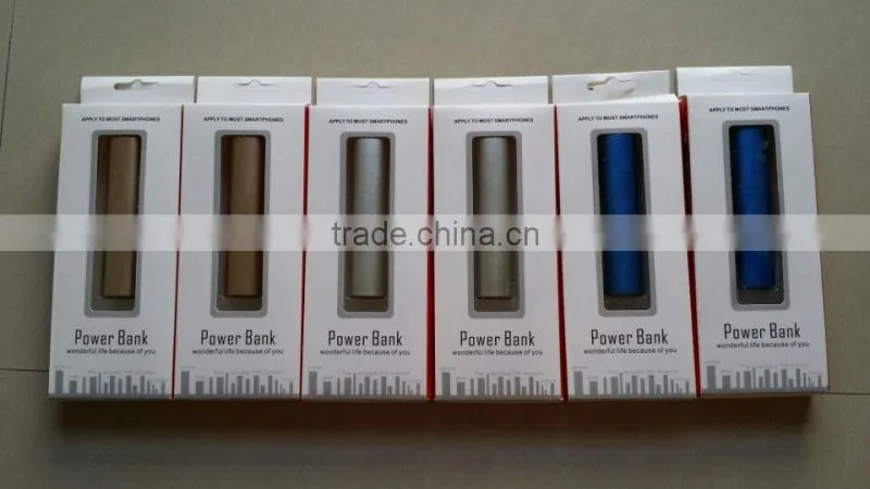 Rectangular stick shape 2200mah and 2600mah battery pack available