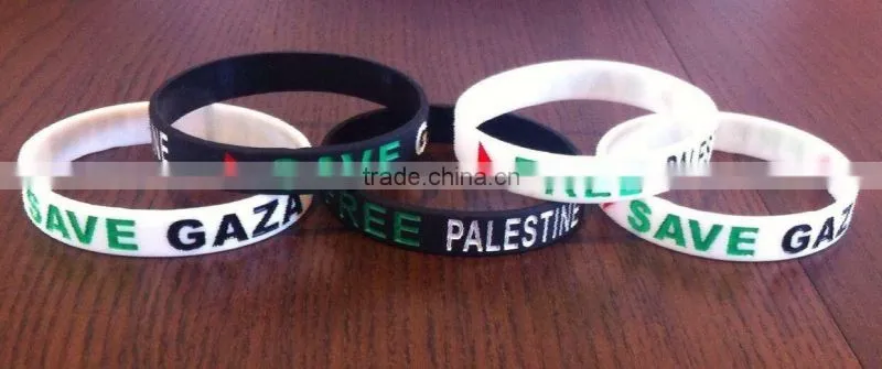 Free delivery Save Gaza rubber wrist bands ----- DH 16953