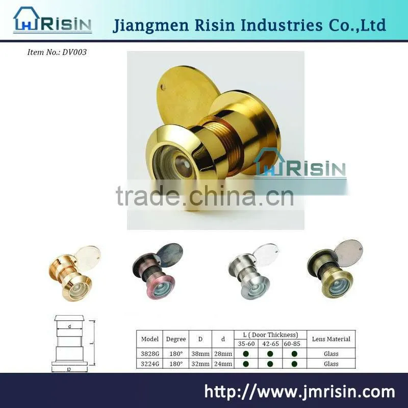 180 degree Brass Door Viewer