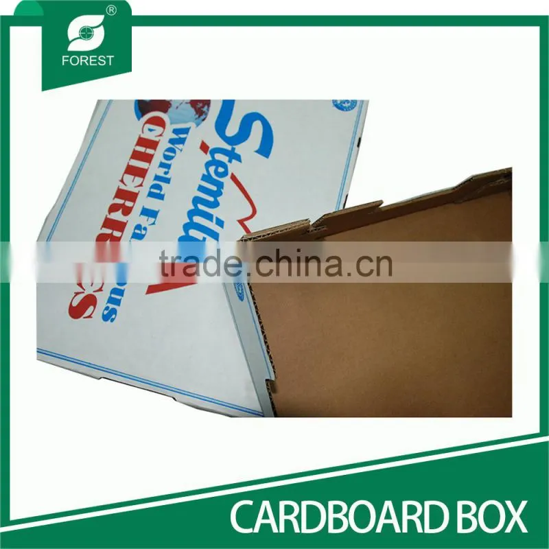 PRINTED CARDBOARD BOX FOR FRUIT CHERRY PACKING BOX