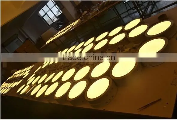 Pure White Color Temperature(CCT) and LED Light Source ultra thin 18w round led light panel made in China with CE&RoHS