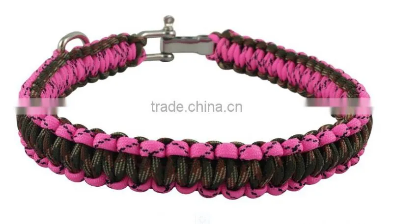 Yukai Fashion alloy dog collar shackle clasp for 550 paracord dog collar