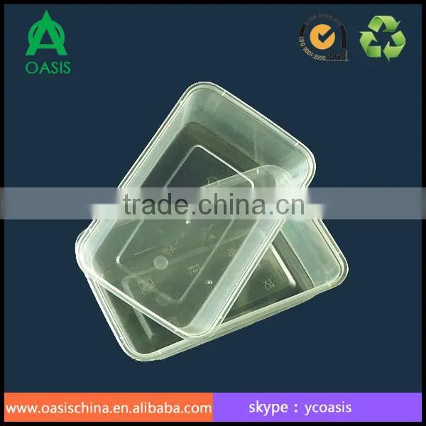 2000ML for hot food microwaveable container/High quality food grade food container with lid