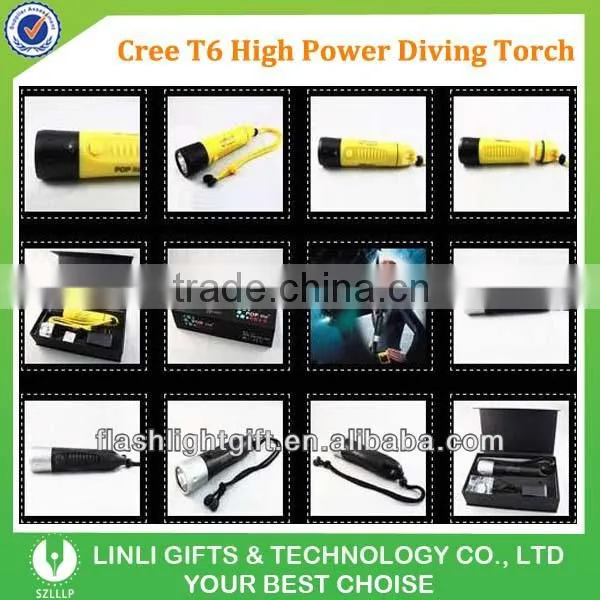 T6 Led Rechargeable Cree Diving Flashlight
