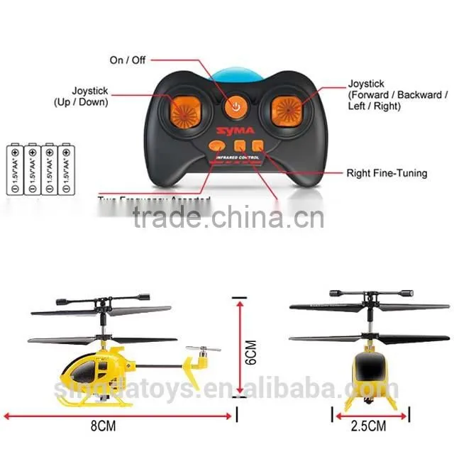 New Arrived!Syma S6 IR Micro Helicopter 3CH With Gyro 8CM Length