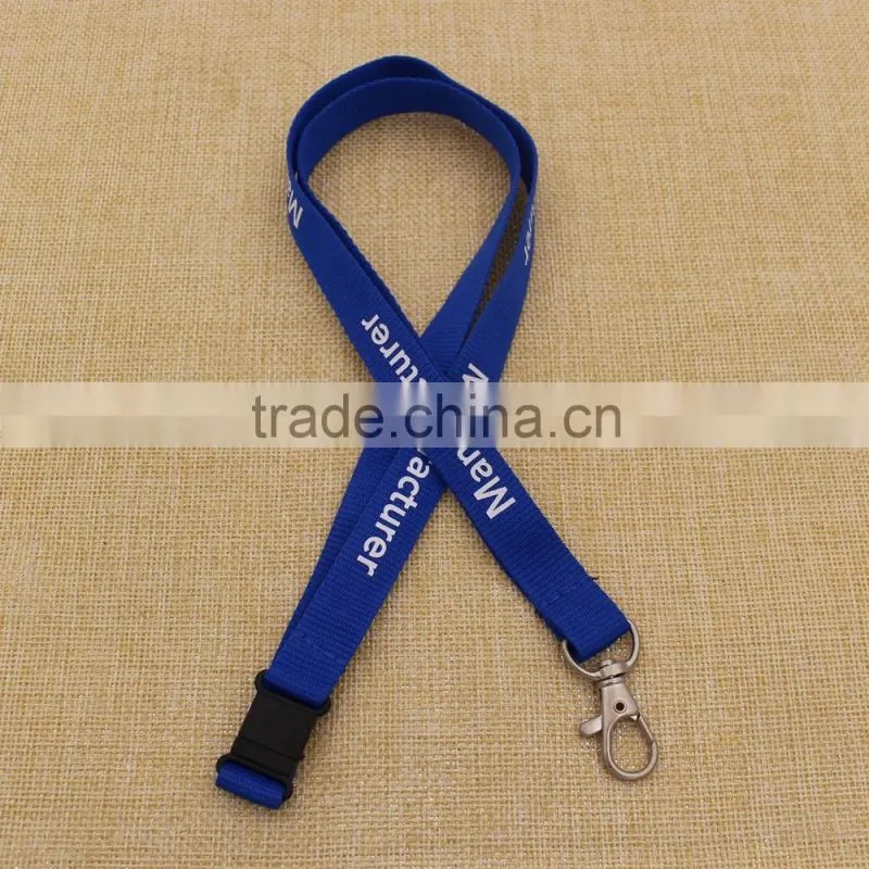 Factory custom logo polyester branded lanyard/ name brand lanyard wholesale