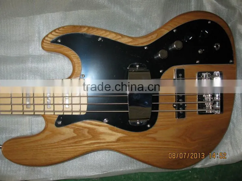 Ash body bolt-on 5 string electric bass guitar maple neck and fingerboard