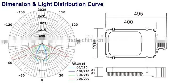 12V solar 30W led street light
