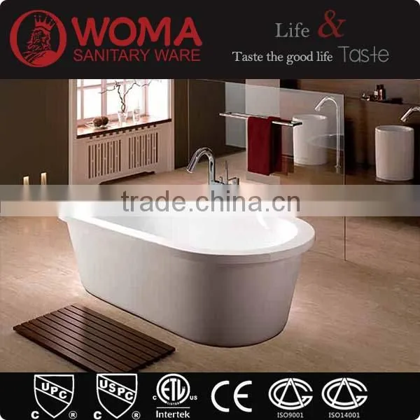 Q103A oval shaped bathtub/portable bathtub/free standing corner bathtub
