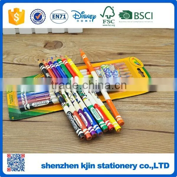 New products 7inch promotional kids colored pencil set and pencil with good smell