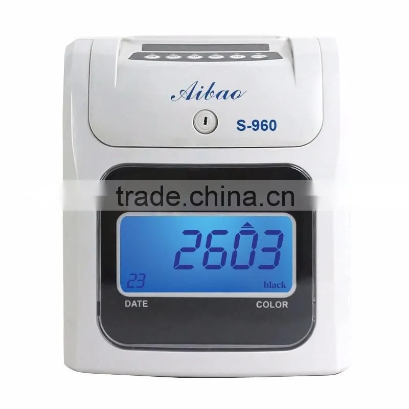 punch card time recording attendance machine