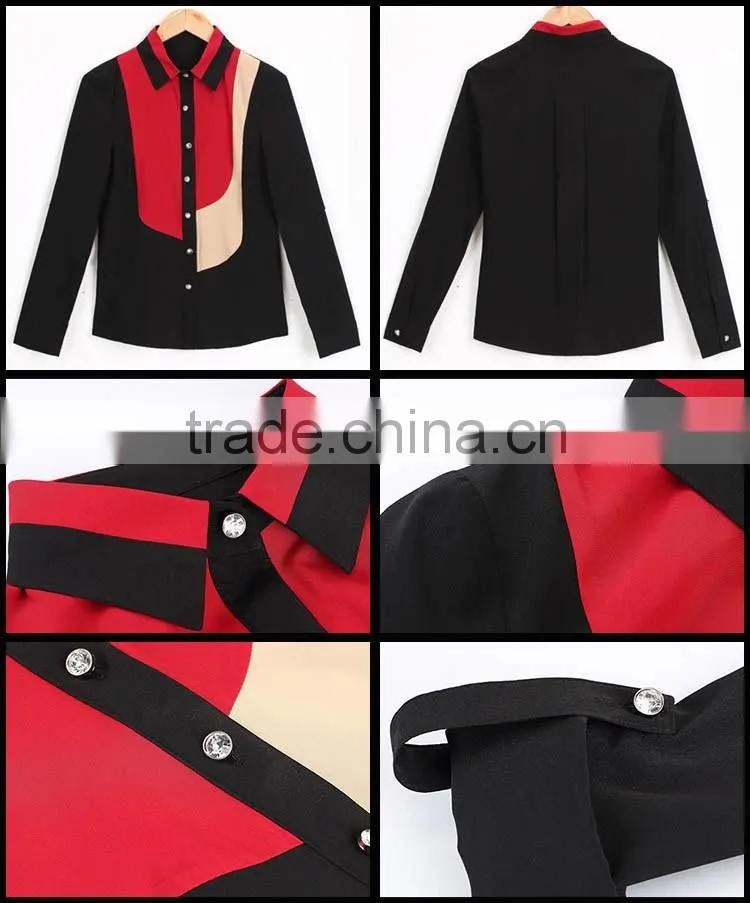 fashion women breathable work shirts wholesale with top quality hot sale on alibaba