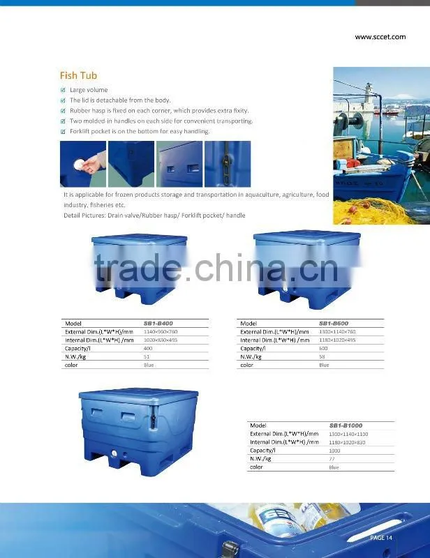 Fish holding container