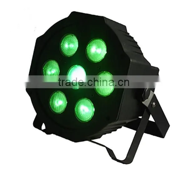 7x10W 4 in1 rgbw flat LED Par Light 7*10W