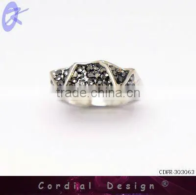 2013 hot sale fashion jewelry vintage rhinestone finger rings