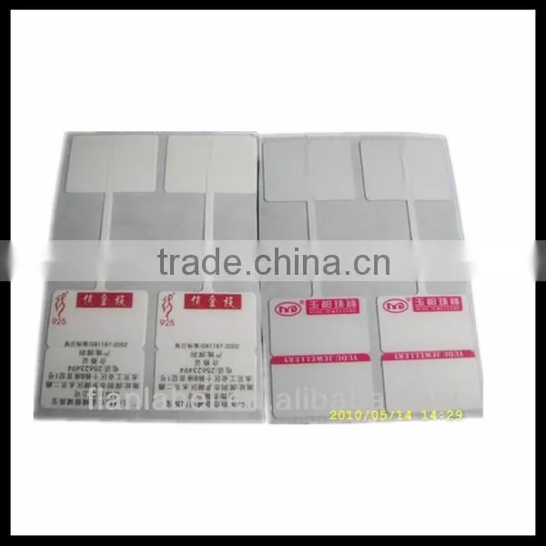 High-quality custom jewelry pricing tag,adhesive jewelry tags