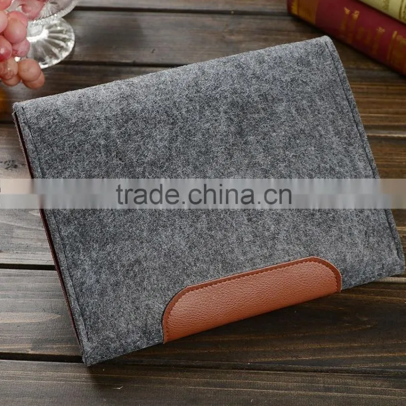 2016 new style tablet bag fashion lady pad bag high quality felt computer bag