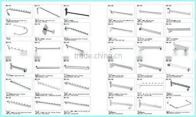 Store Metal Clothes Display Rod For Grid