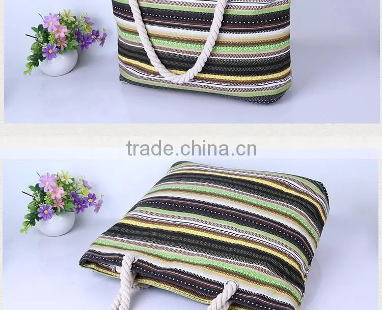 2016 cheap canvas wholesale beach bag beach tote bags