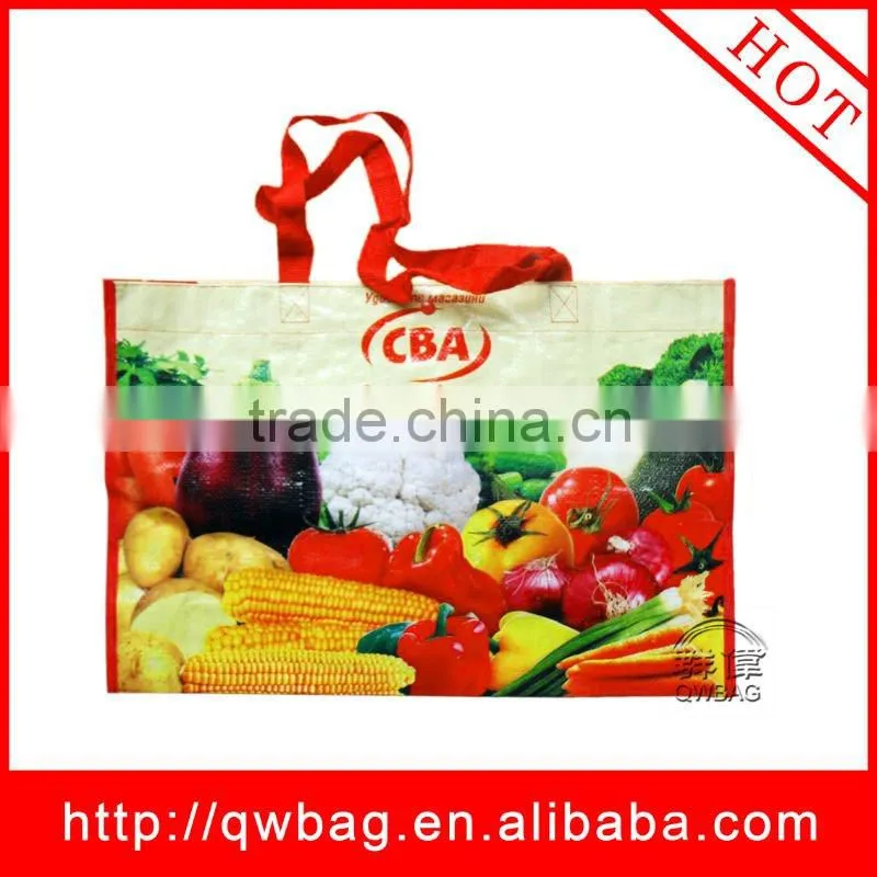 2014 the beautiful water-proof pp woven shopping bag