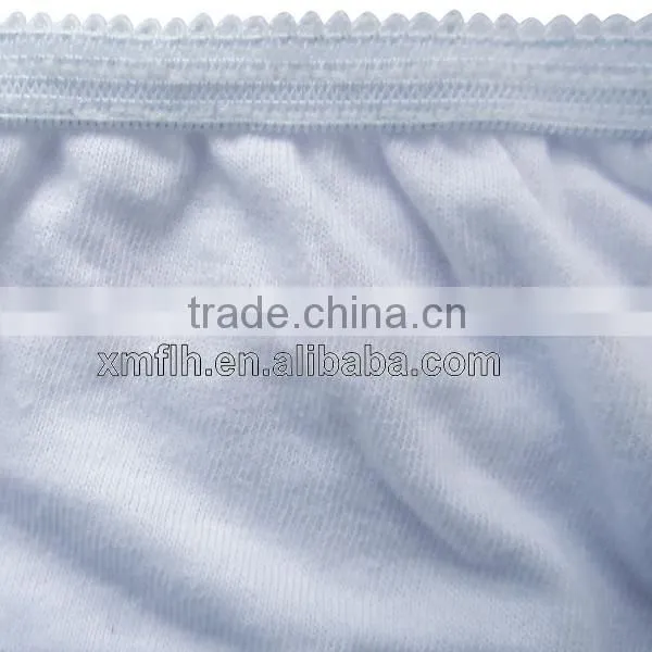 factory price ladies disposable cotton underwear for travel/home use/salon/hospital/spa