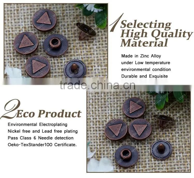 Factory Supply Denim Jeans Button and Rivet for Garment