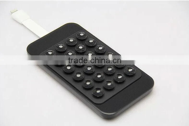 2014 new type 4000mah power bank popular sucker power bank has six colors