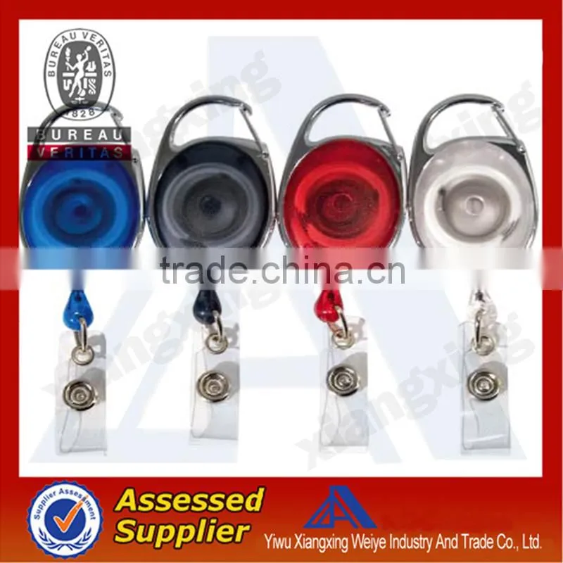ABS material promotional gifts custom new badge reel pull reel
