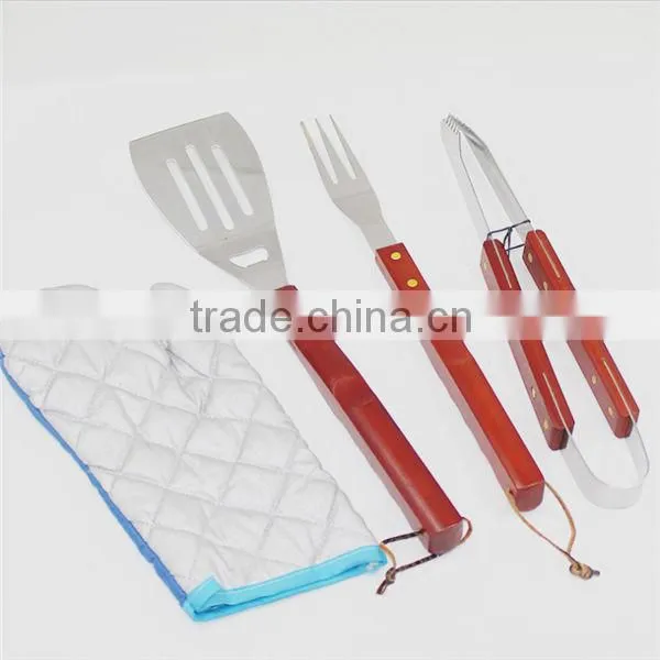 Durable stainless steel bbq tools set
