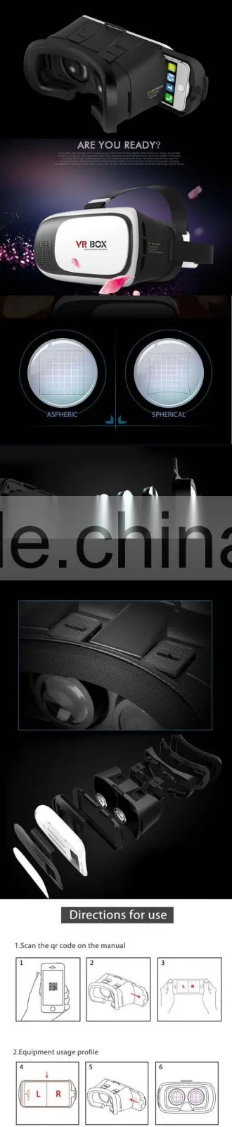 3D Glasses Virtual Reality Vr Box 2.0 With Hot Selling