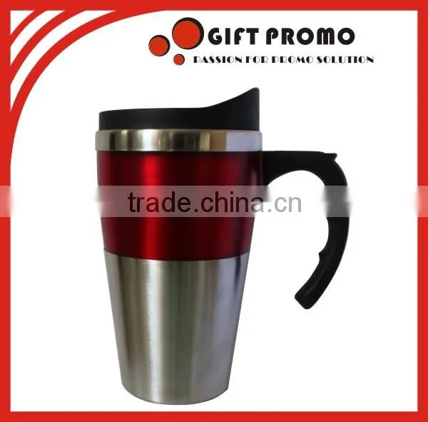 Double Wall Paper Insert Plastic Travel Mug