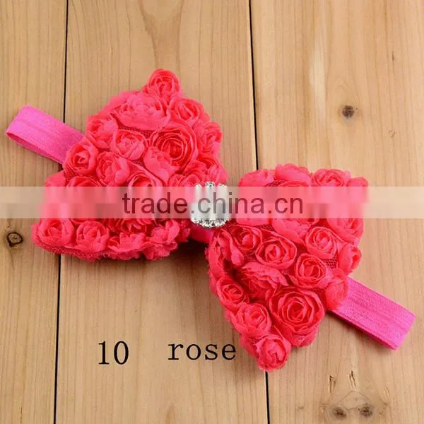 bow top elastic baby hair accessories headbands