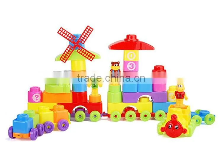 108PCS creative building blocks cart toys plastic kids blocks toys