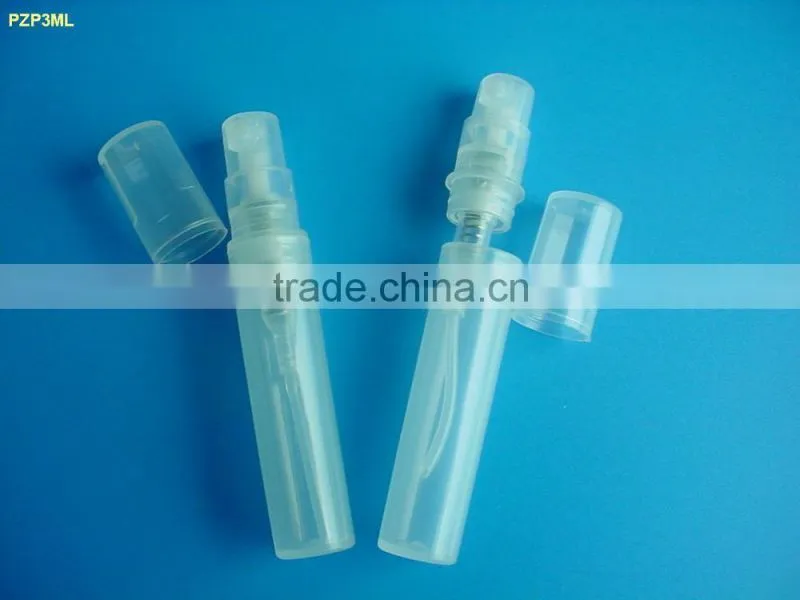 3ml plastic tester spray Bottle for perfume use, perfume bottle type