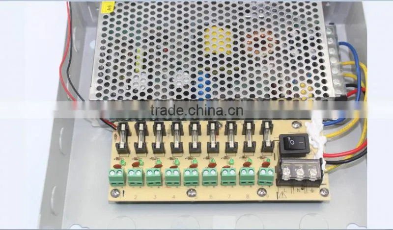 Manufacture psu 9CH AC 100-220V input 12V 15A outdoor switch box YJS-A034