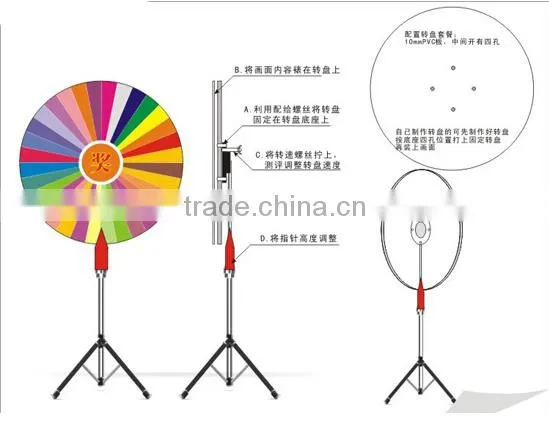 24" acrylic great quality prize wheel of fortune games