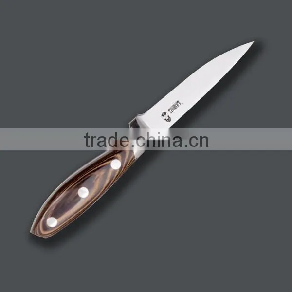 wholesale alibaba fruit parer knife top quality with pakka wood handle