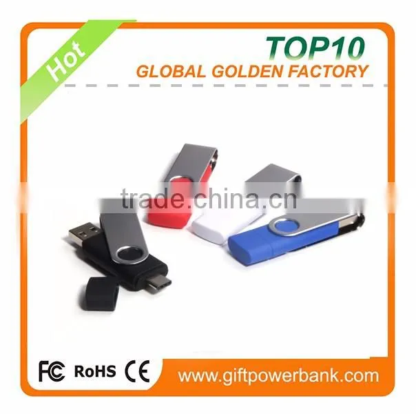 High quality lastest design 16gb/32gb/64gb promotional type-C usb 3.1 swivel usb memory stick