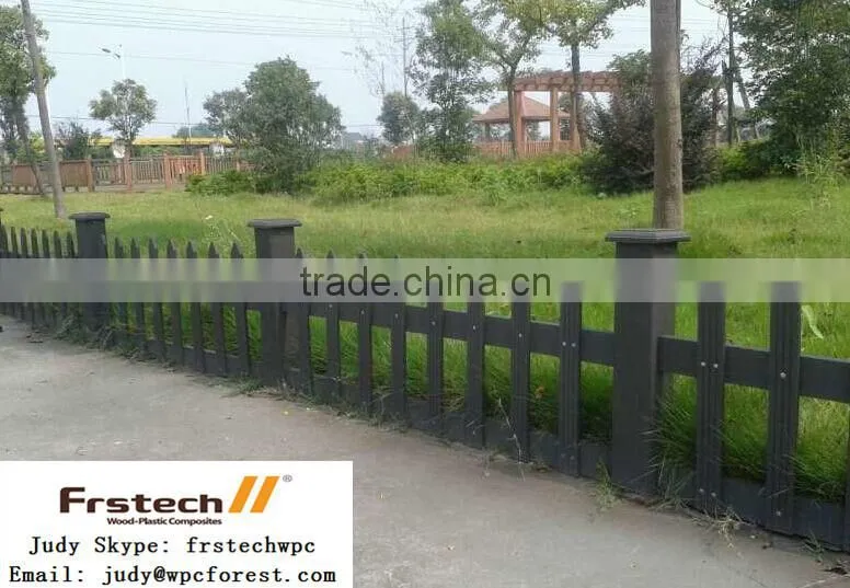 High durable wpc fencing handrails for outdoor steps