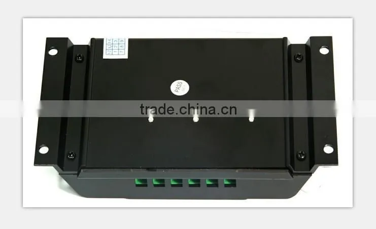 Solar charge controller 20A with LCD display and technical data can be set