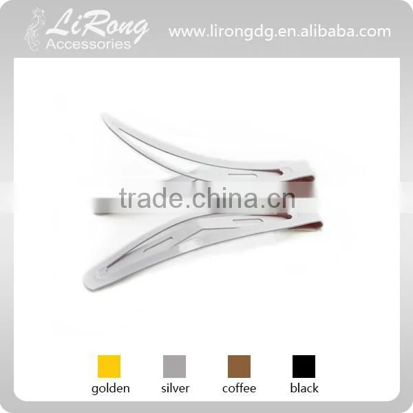 60mm Korean Style White Painted Snap Clip Hair Ornament