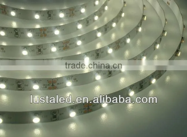 Non-waterproof IP20 LED Strips, 4,8W/m indoor use, SMD3528 60 LEDs/m