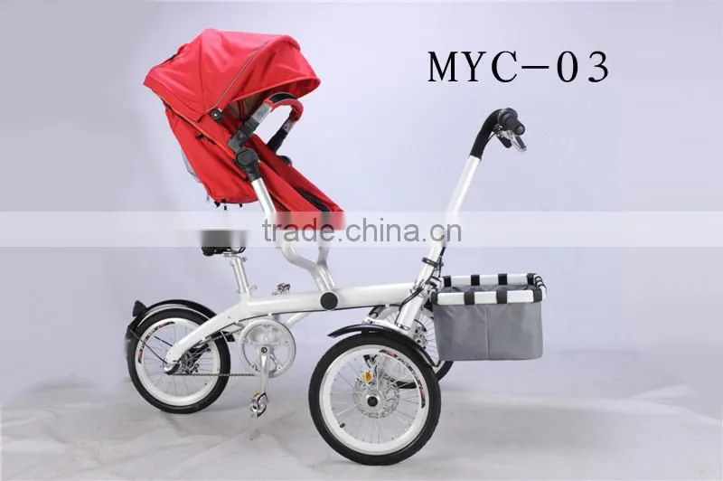 2015 hot baby products stroller bike 2 in 1 fancy baby stroller baby jogger mother and baby bike