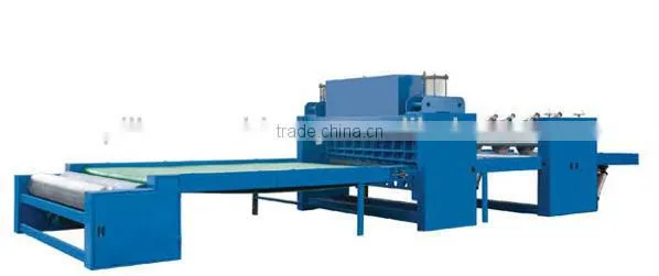 Thermal bonded wadding machine