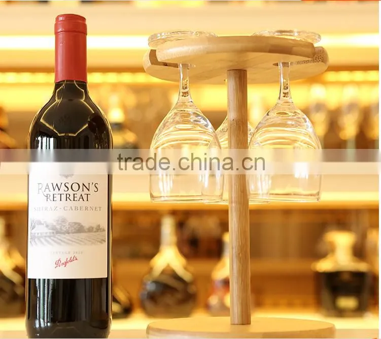 Bamboo wine cup Rack
