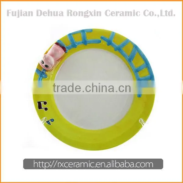 3D stave design hand-painted party ceramic tableware set