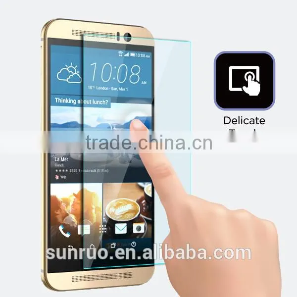2015 Premium Tempered Glass Screen Protector/Protective Film For HTC One M9