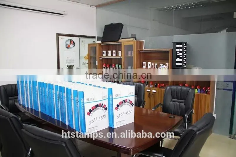 Hot Sell Custom Logo Oval 30*45mm Company Stamp / Rubber Ink Stamp Sample Free