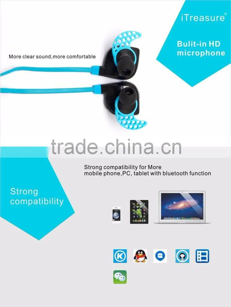 Hot selling 4.1+EDR Bluetooth headset mini stereo Bluetooth earphone for sport