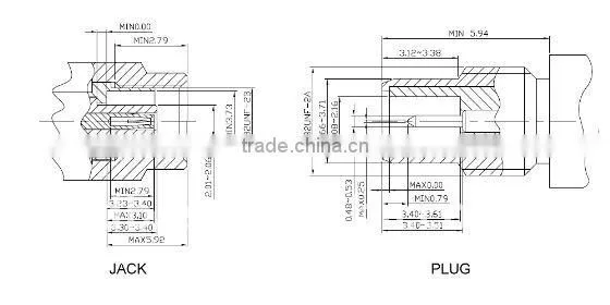 50 ohm RF smc female connector